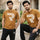 Men R-Logo Cotton Track Suit Brown Black Slim Fit