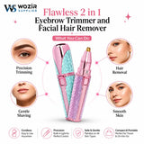 Rechargeable Women's Eyebrows & Facial Hair Trimmer