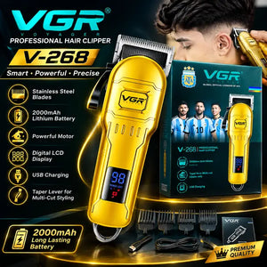 Comfortable Grip and Ergonomics Design Men's Hair Trimmer 5