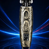 Kemei KM-3298 Professional Hair Clipper – 1200mAh Rechargeable Trimmer with LCD Display, Stainless Steel Blade & Engraved Metal Body