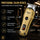 KEMEI KM- 595Professional Hair & Beard Trimmer – USB Rechargeable Cordless Grooming Machine with Digital Display