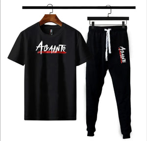 2 Pcs Men's Micro Interlock Printed Track Suit