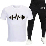 2 Pcs Men's Cotton Printed Track Suit