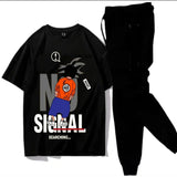 2 Pcs Men's Cotton Printed Track Suit