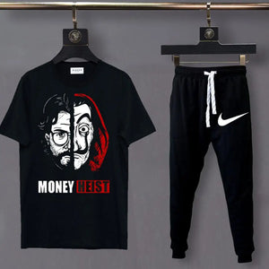 2 Pcs Men's Jersey Printed Track Suit