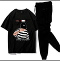 2 Pcs Men's Jersey Printed Track Suit
