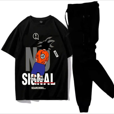 2 Pcs Men's Jersey Printed Track Suit
