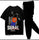 2 Pcs Men's Jersey Printed Track Suit