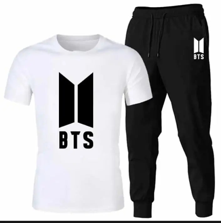 2 Pcs Men's Jersey Printed Track Suit
