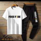 2 Pcs Men's Jersey Printed Track Suit