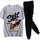 2 Pcs Men's Jersey Printed Track Suit
