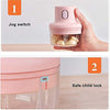 250ML USB Rechargeable Mini Electric Grinder & Food Chopper – Portable Garlic, Onion, Vegetable & Nut Chopper