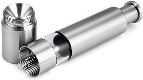 Stainless Steel One-Hand Salt & Pepper Grinder – Masala Hammer Spice Grinder for Black Pepper, Salt & Seasonings