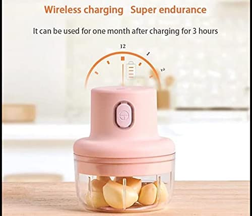 250ML USB Rechargeable Mini Electric Grinder & Food Chopper – Portable Garlic, Onion, Vegetable & Nut Chopper