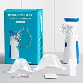 Portable Mesh Nebulizer for Kids & Adults – Rechargeable Silent Handheld Nebulizer Machine for Home & Travel