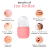 Silicone Face Ice Roller – Reusable Facial Ice Massage Roller for Skin Care, Puffiness & Cooling Therapy
