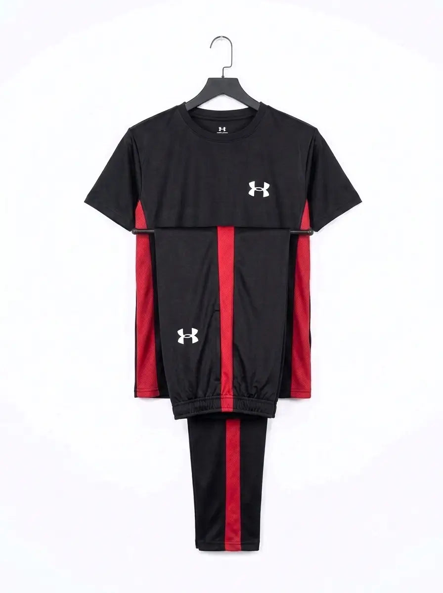2 Pcs Men's Polyester Printed Track Suit