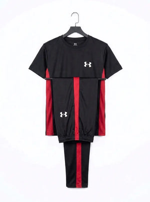 2 Pcs Men's Polyester Printed Track Suit