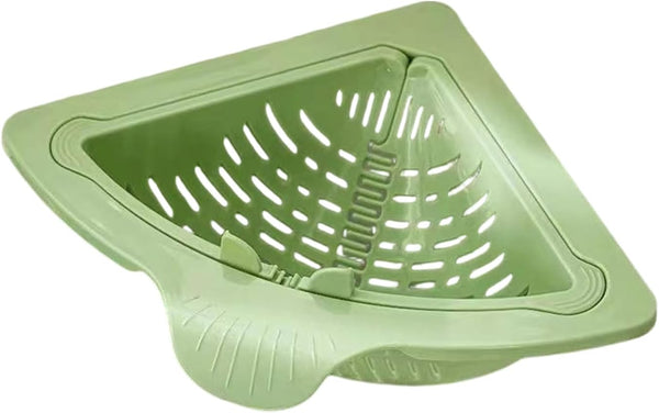 Magnetic Corner Sink Drain Basket – Kitchen Sink Strainer Basket for Food Scraps, Sponge & Sink Organization