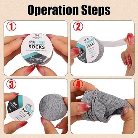 Disposable Travel Socks for Men & Women – Soft Breathable Lightweight Washable Compression Travel Socks