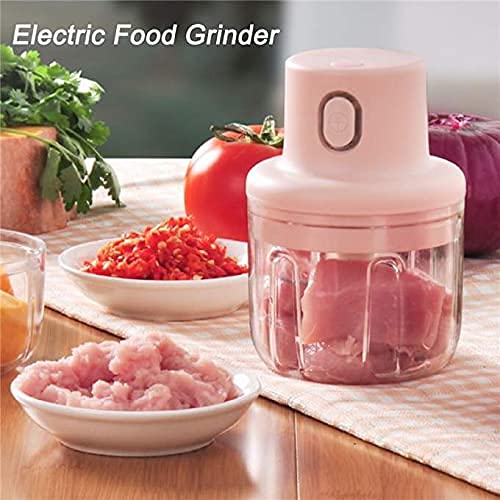 250ML USB Rechargeable Mini Electric Grinder & Food Chopper – Portable Garlic, Onion, Vegetable & Nut Chopper