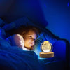 Crystal Ball LED Lamp – 3D Crystal Night Light with Wooden Base USB Rechargeable Home Decor Lamp