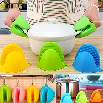Silicone Pot Holder – Heat Resistant Non-Slip Hot Pot & Pan Grip for Kitchen Cooking & Baking