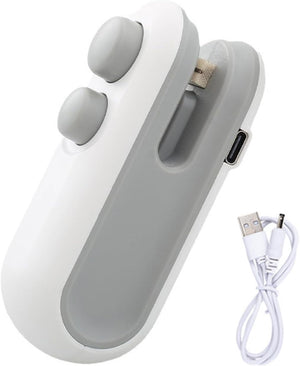 Rechargeable Mini Pocket Bag Sealer – USB Rechargeable Portable Heat Sealing Machine for Snack & Food Storage Bags (With Box Packing)