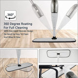 Water Spray Mop – Refillable Spray Floor Mop with Microfiber Pad for Wet & Dry Cleaning