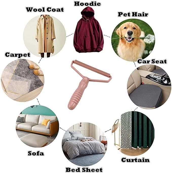 Plastic Lint Remover – Reusable Portable Fabric Fuzz & Pet Hair Remover for Clothes, Sofas & Carpets