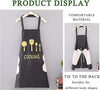 Unisex Sleeveless Waterproof Apron – Oilproof Easy Wipe Kitchen Apron for Cooking, Cleaning & Household Tasks