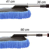 Telescopic Microfiber Car Duster with Long Handle – Extendable Dust Cleaning Brush for Cars, SUVs & Home