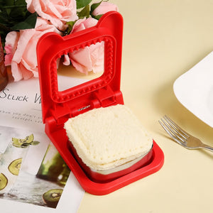 Square Sandwich Cutter – DIY Bread Sandwich Cutter & Sealer for Kids Lunch Box, Toast & Snacks