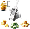 Adjustable Mandoline Slicer – Multi-Function Vegetable & Fruit Cutter with Adjustable Thickness, Julienne & Slicing Blades