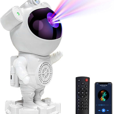 Astronaut Star Projector Galaxy Night Light – LED Nebula Projector for Bedroom, Kids Room & Home Decor