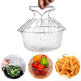 Stainless Steel Frying Basket – Multipurpose Deep Fry Basket with Handle for French Fries, Chicken, Fish & Snacks
