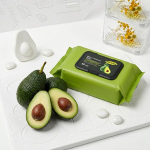 Avocado Makeup Remover Wipes – Moisturizing Facial Cleansing Wipes for Makeup Removal & Daily Skin Care