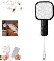 USB Rechargeable Mosquito Swatter Trap – Portable Electric Insect Racket with Mosquito Killer Light (Box Packing)
