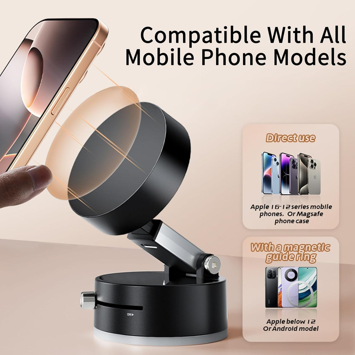 Mobile Magnetic Holder – Universal Magnetic Phone Mount for Car Dashboard, Desk & Home