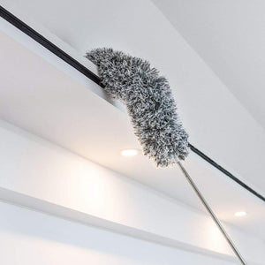 Foldable Cleaning Grey Duster – Extendable Microfiber Dust Cleaner for Ceiling Fan, Furniture, Blinds & Home Cleaning