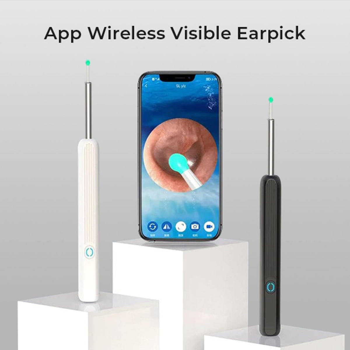 Smart Ear Cleaner with HD Camera & LED Light – Wireless Ear Wax Removal Tool with Precision Cleaning Kit
