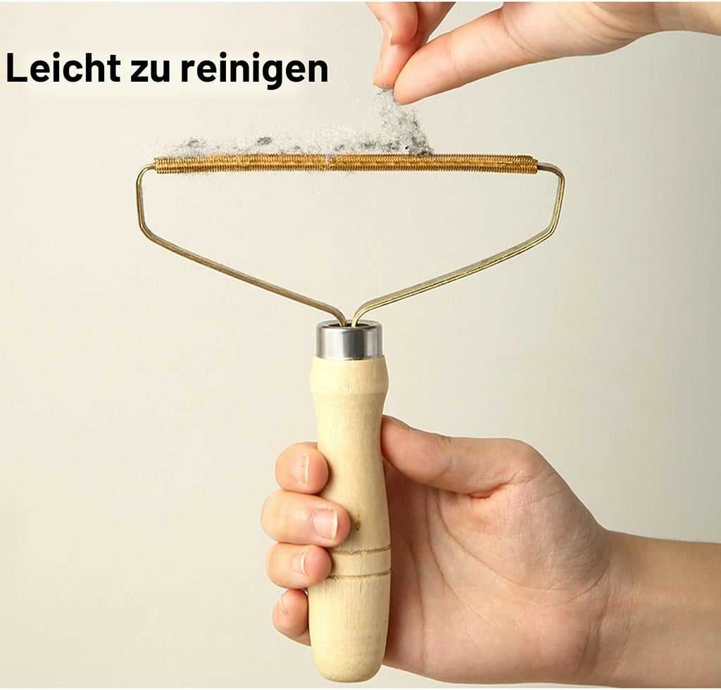 Wooden Lint Remover – Reusable Fabric Shaver for Clothes, Sweaters, Blankets, Sofas & Pet Hair Removal