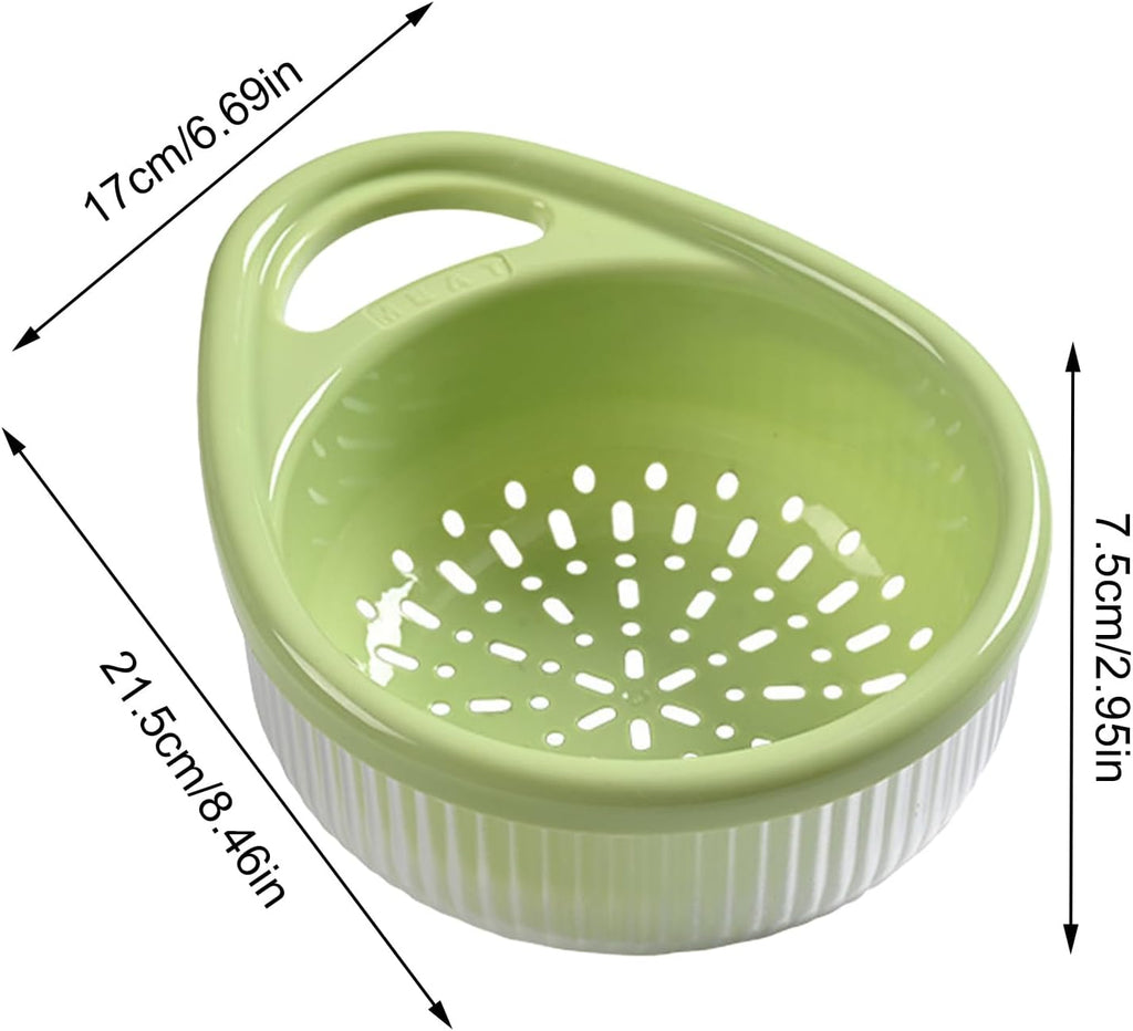 Plastic Drain Basket – Multipurpose Kitchen Sink Strainer & Fruit Vegetable Washing Basket