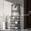 Attachable Coat Hanger with Shoes Rack – Multi-Functional Entryway Clothes & Shoe Storage Organizer