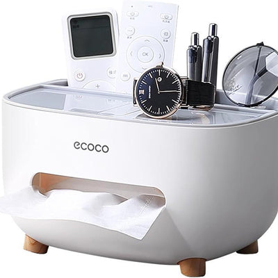 Ecoco Tissue Box – Stylish Desktop Tissue Holder & Organizer for Bathroom, Bedroom, Kitchen & Office