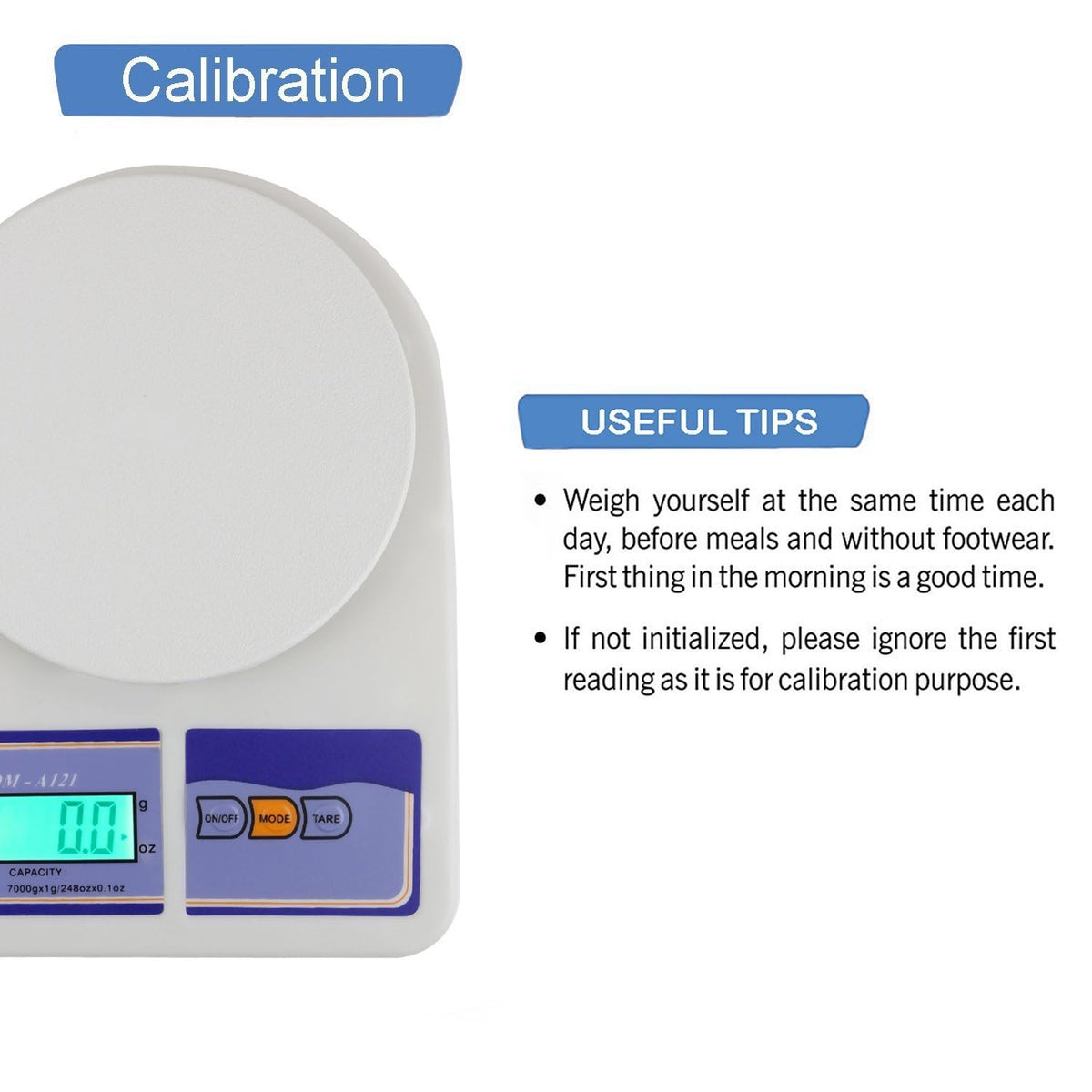 Kitchen Digital Scale 0.1g to 10kg with Battery – High Precision Electronic Food Weighing Scale for Baking & Cooking