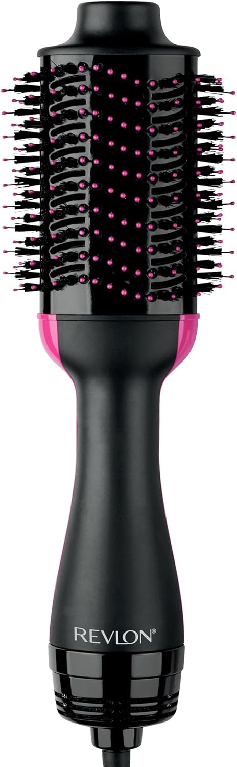 Hair Dryer Hot Air Brush Styler & Volumizer – 4-in-1 One Step Hair Straightener, Curler, Blow Dryer & Styling Comb