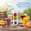 Portable Blender 450ml – 12-Blade USB-C Rechargeable Mini Juicer for Smoothies, Shakes & Protein Drinks