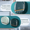 Wall Mounted Soap Box with Lid & Drain Tray – Self-Draining Soap Holder for Bathroom & Kitchen