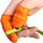 Orange Silicone Thumb Cutter – Finger Knife for Vegetable Harvesting, Fruit Picking & Gardening